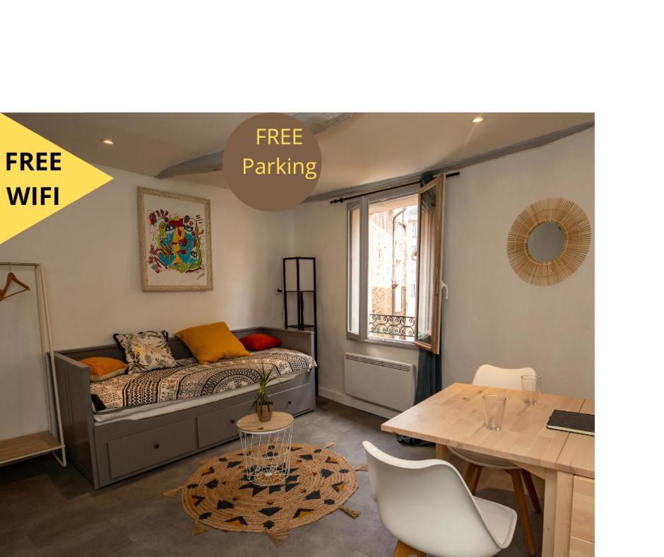 Ferienwohnung Studio Cosy Dans Centre Historique Avec Parking Grasse Exterior foto